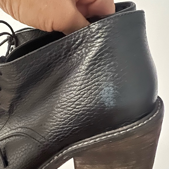 Rachel Comey Black Ibex Lace Up Oxford Booties Sz 7 - Picture 6 of 8
